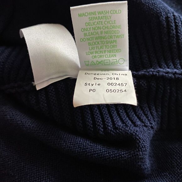 Lilly Pulitzer Navy Fringe Sweater Girls' XL (12/14) - Picture 10 of 10